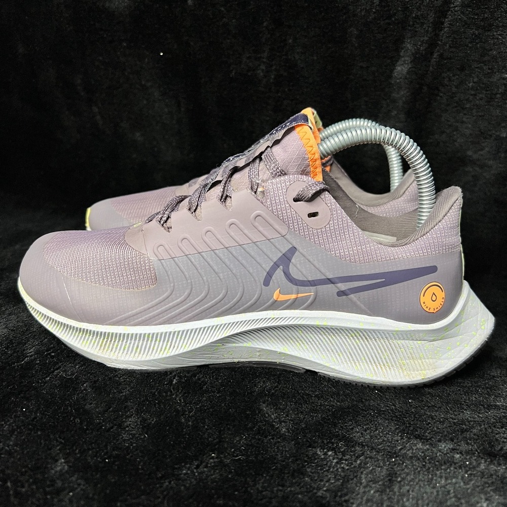 Nike Air Zoom Pegasus 38 Shield DC4074-500 Womens 8 Running Shoes Purple Sneaker